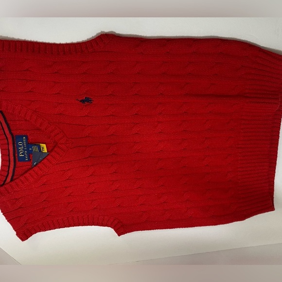 NWT✨ red POLO RALPH LAUREN vest ♥️✨ size: 5 boy - Picture 5 of 7